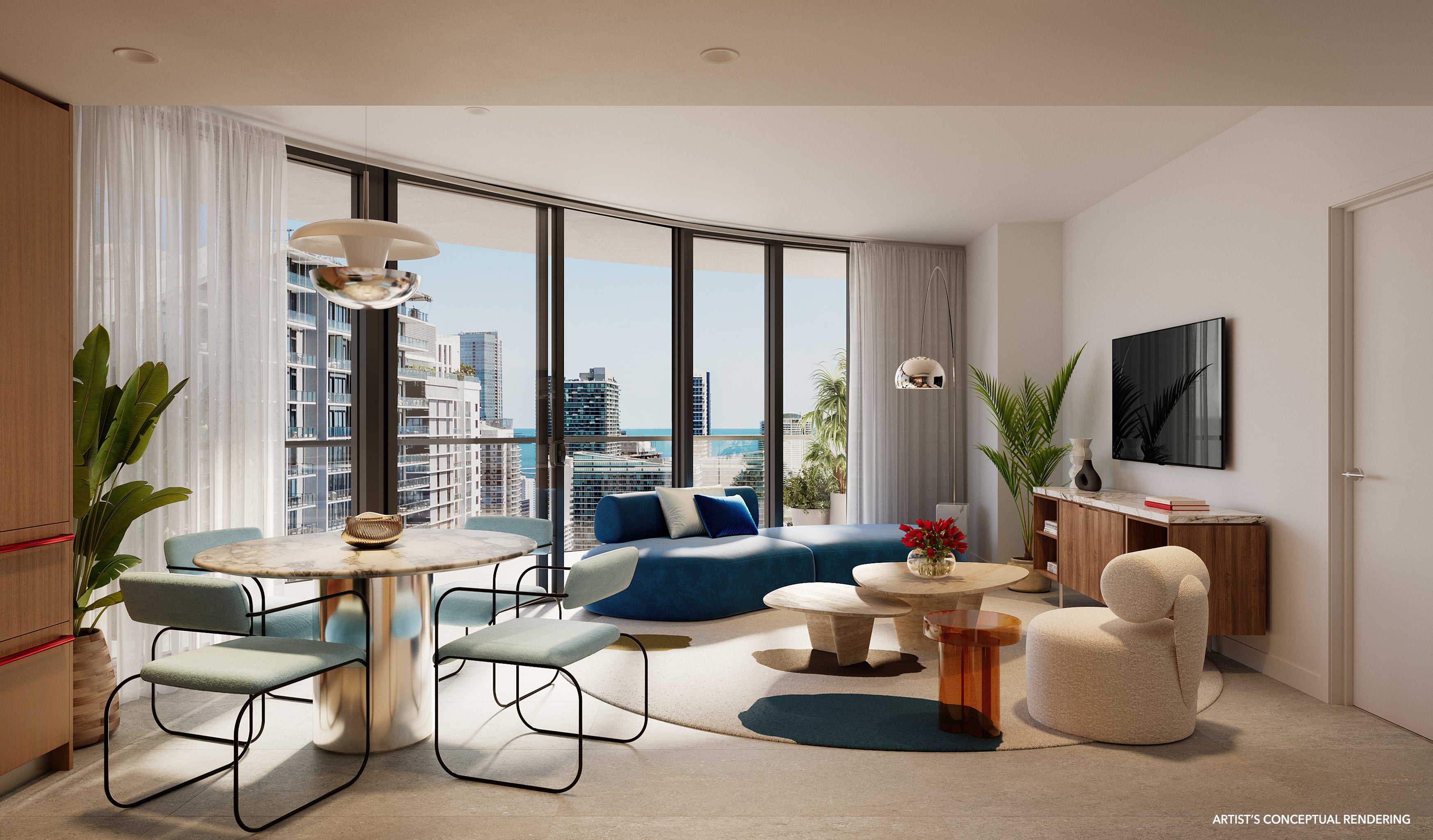 The Standard Residence Brickell Miami Living Room 09